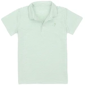 Properly Tied LD Jackson Pocket Polo in Mint Stripe