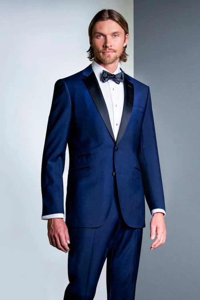 "Trend" Blue 2-Button Notch Tuxedo (2-Piece Set)