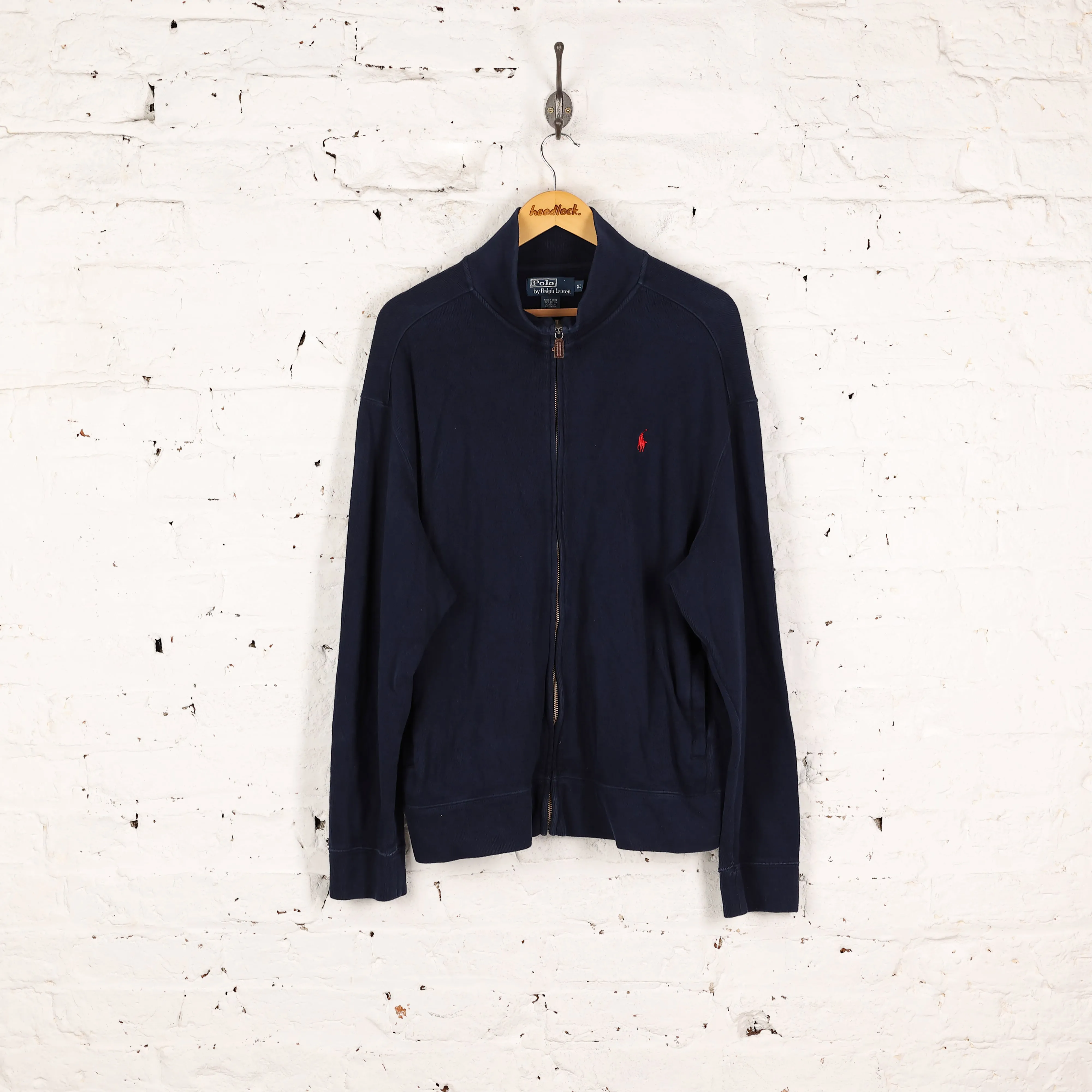 Ralph Lauren Full Zip Sweat Jacket - Blue - XL