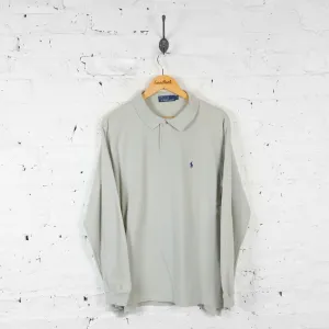 Ralph Lauren Long Sleeve Polo Shirt - Grey - M