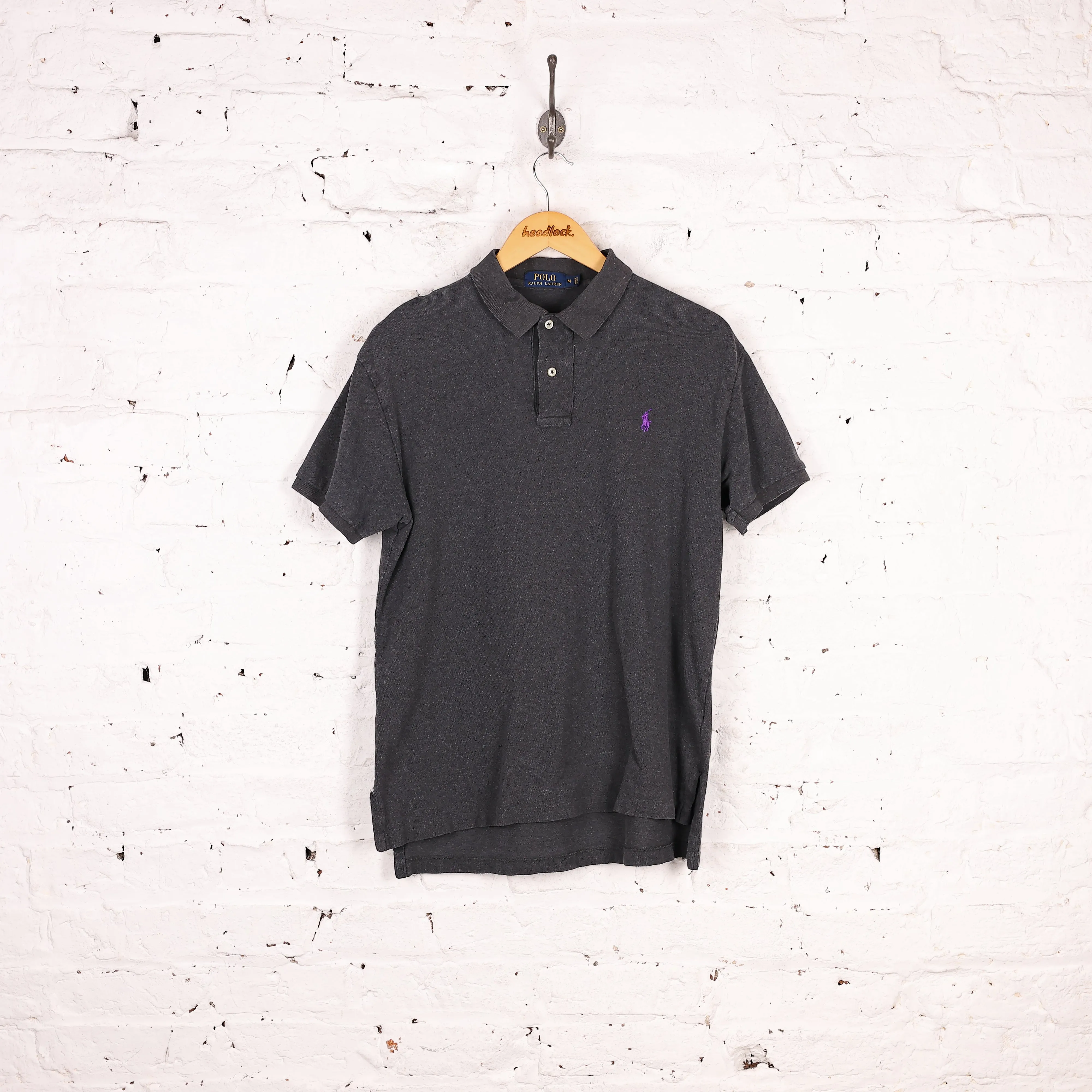 Ralph Lauren Polo Short Sleeve Polo Shirt - Grey - M