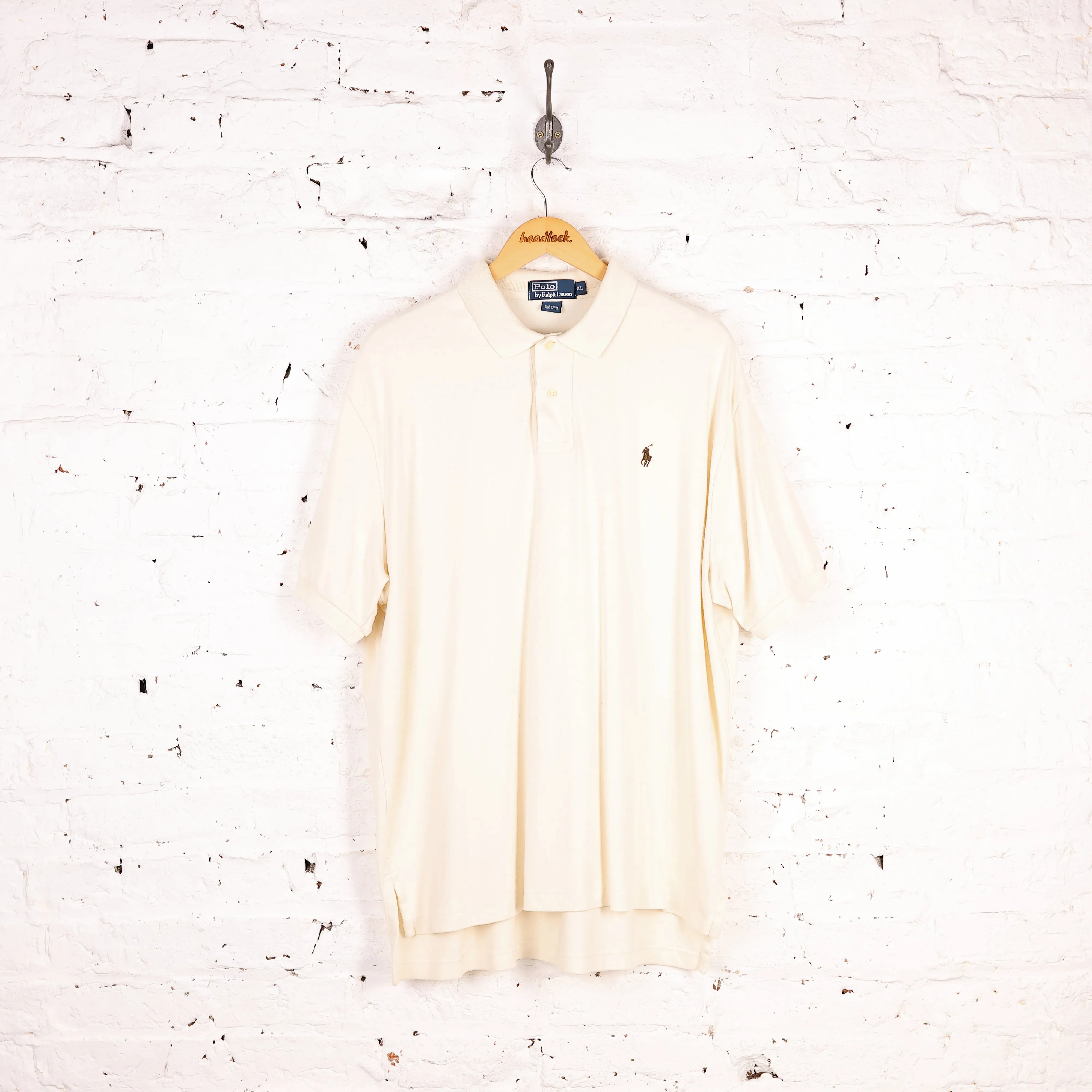 Ralph Lauren Short Sleeve Polo Shirt - Beige - XL