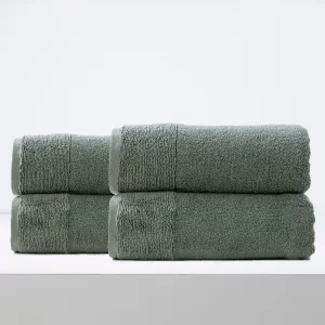 Renee Taylor Aireys 650 GSM Zero Twist 4 Pack Bath Sheet Agave