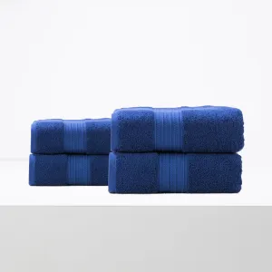 Renee Taylor Brentwood 650 GSM Low Twist 4 Pack Bath Sheet Royal
