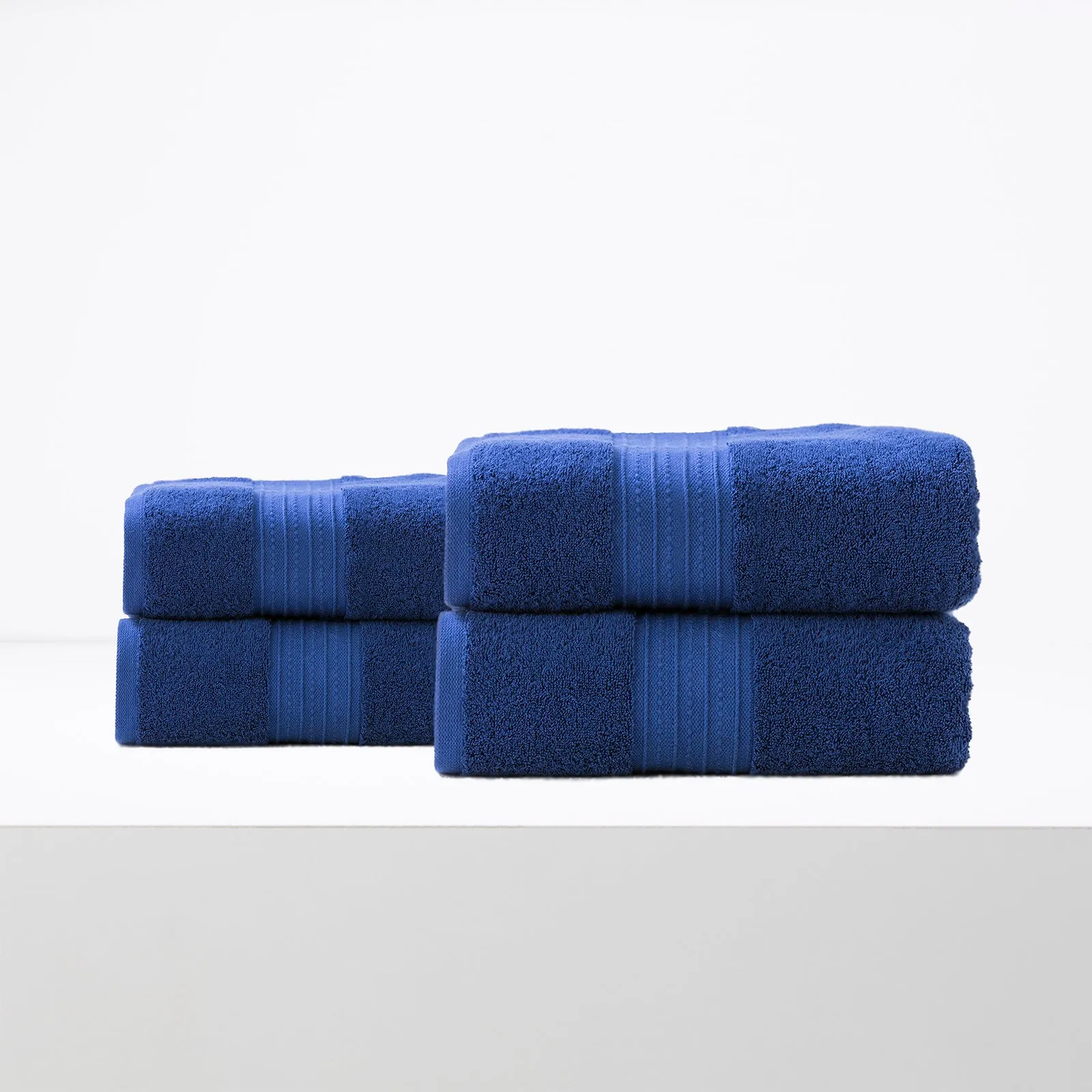 Renee Taylor Brentwood 650 GSM Low Twist 4 Pack Bath Sheet Royal
