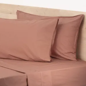 Renee Taylor Helena Vintage Stone washed Sheet Set - Redwood