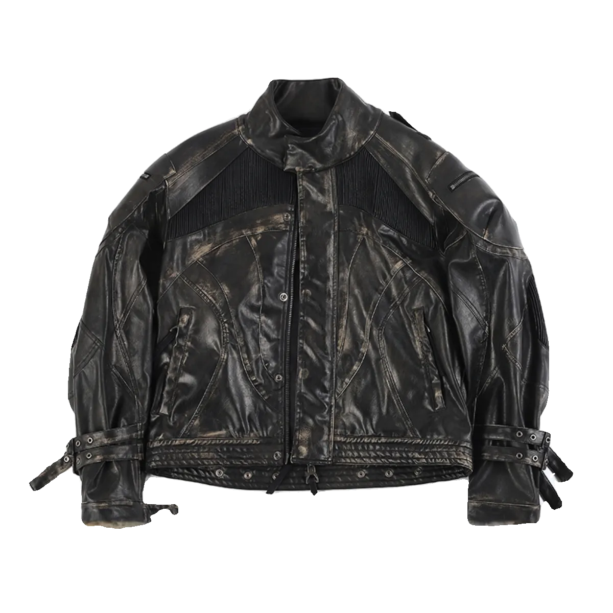 Retro Motorcycle Faux Leather Jacket