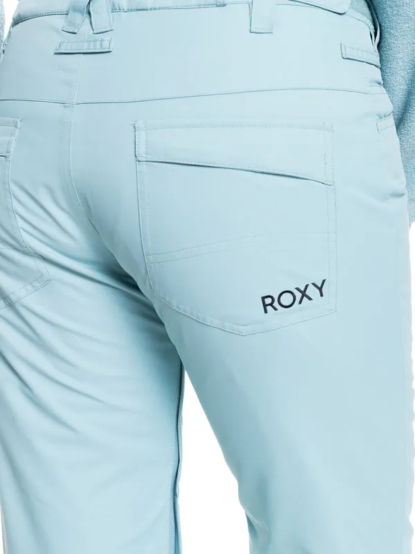 Roxy Backyard Womens Pants Stone Blue