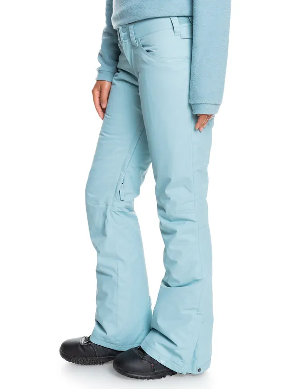 Roxy Backyard Womens Pants Stone Blue