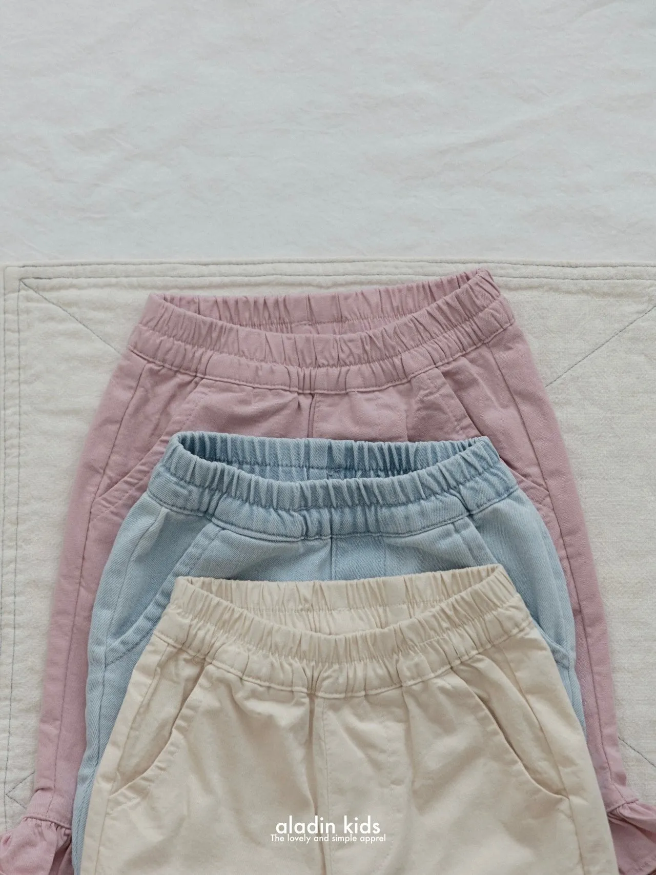 Ruffle bootcut pants