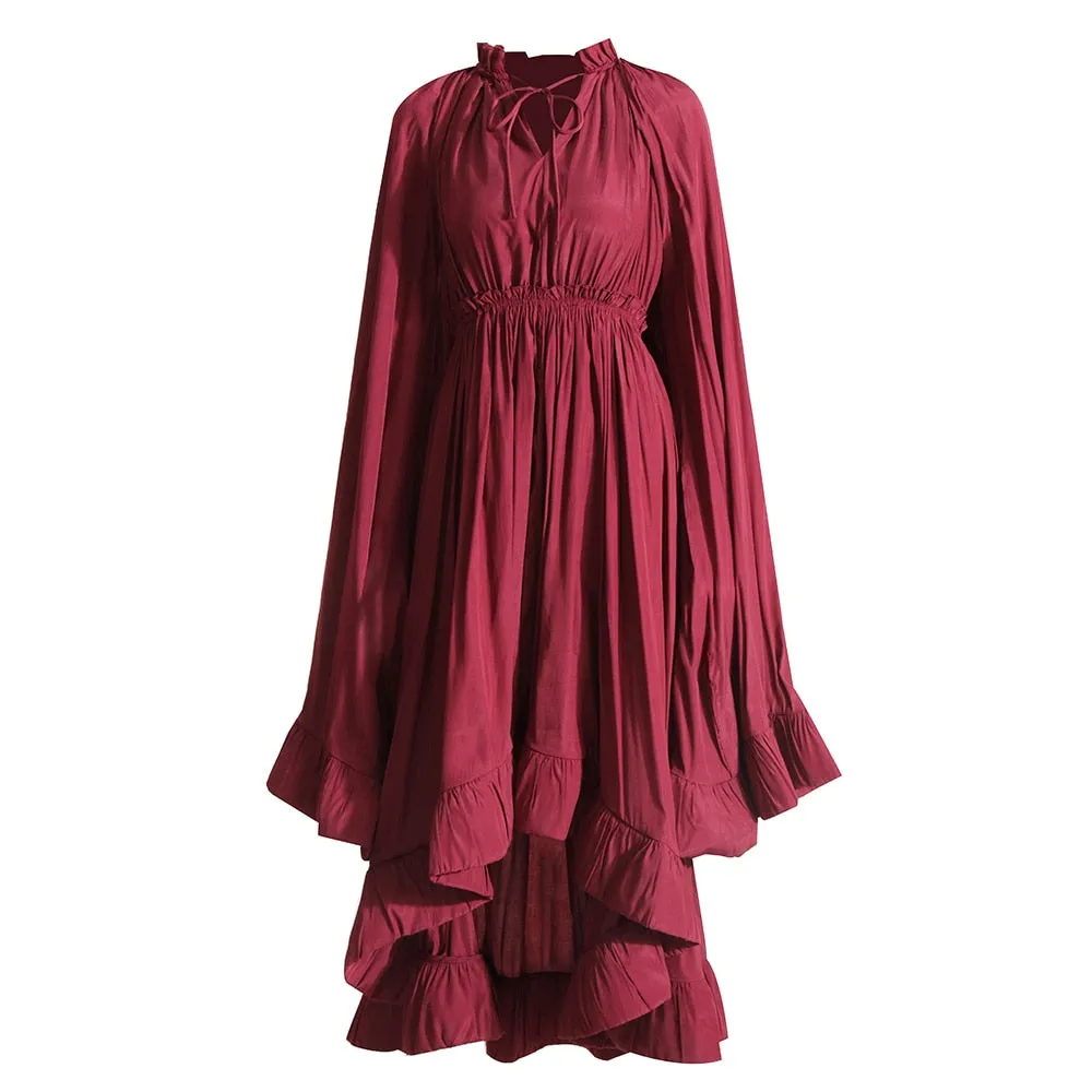 Ruffles Solid Dress