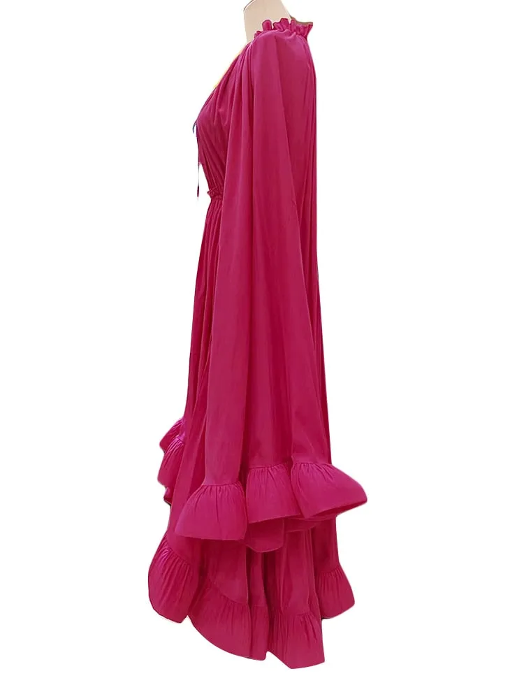 Ruffles Solid Dress