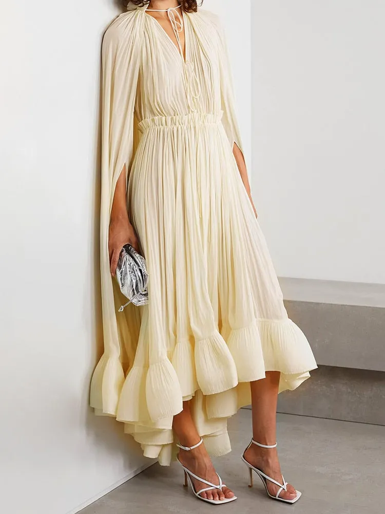 Ruffles Solid Dress