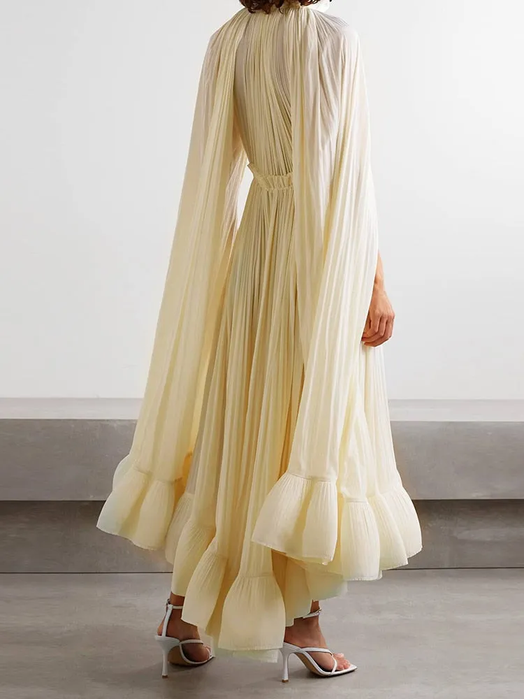 Ruffles Solid Dress