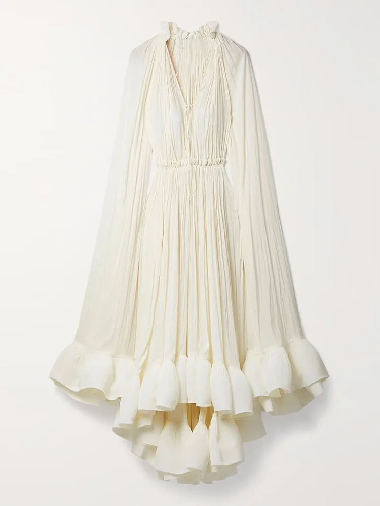 Ruffles Solid Dress
