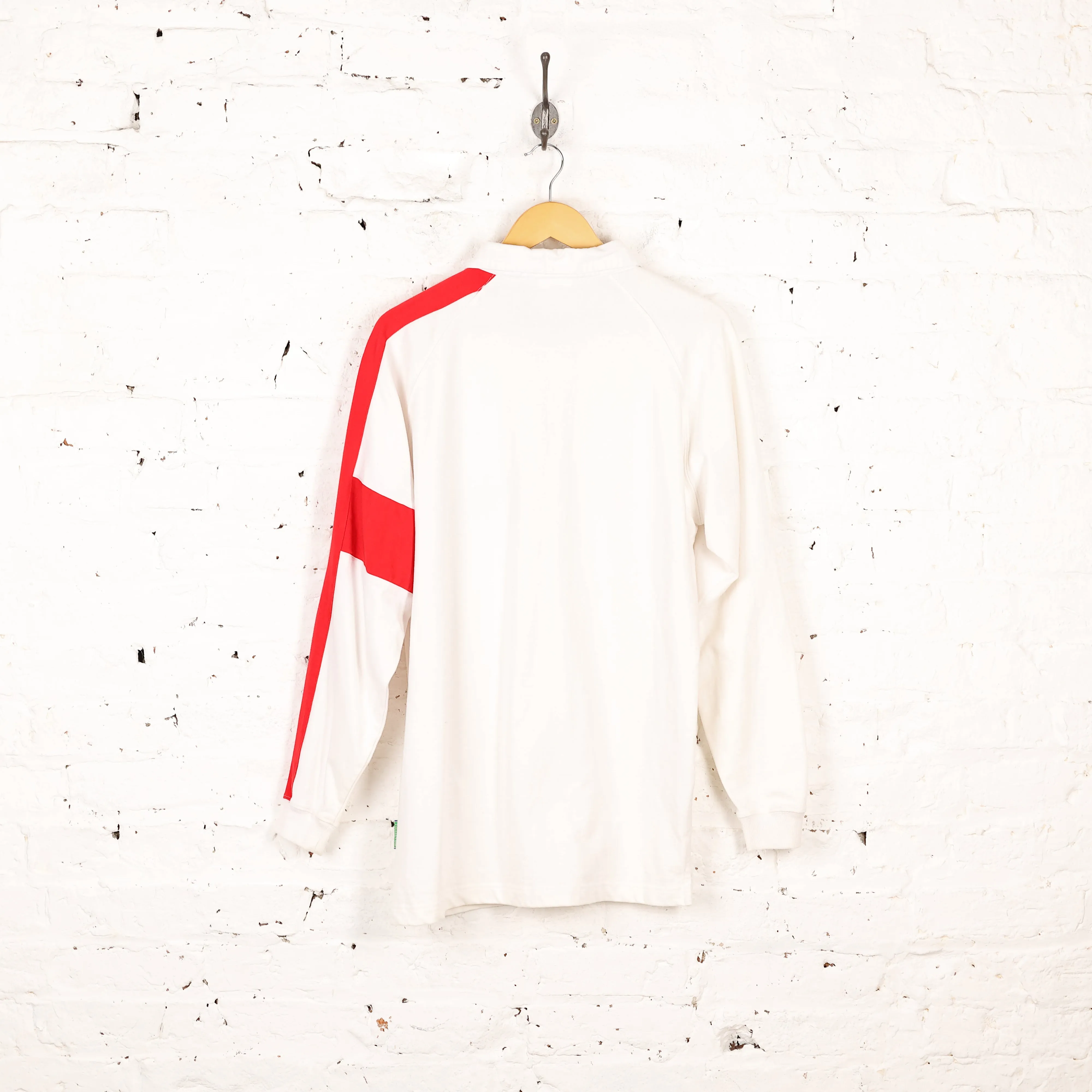 Rugby World Cup Originals England Long Sleeve 2003 Rugby World Cup Polo Shirt - White - M