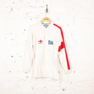 Rugby World Cup Originals England Long Sleeve 2003 Rugby World Cup Polo Shirt - White - M
