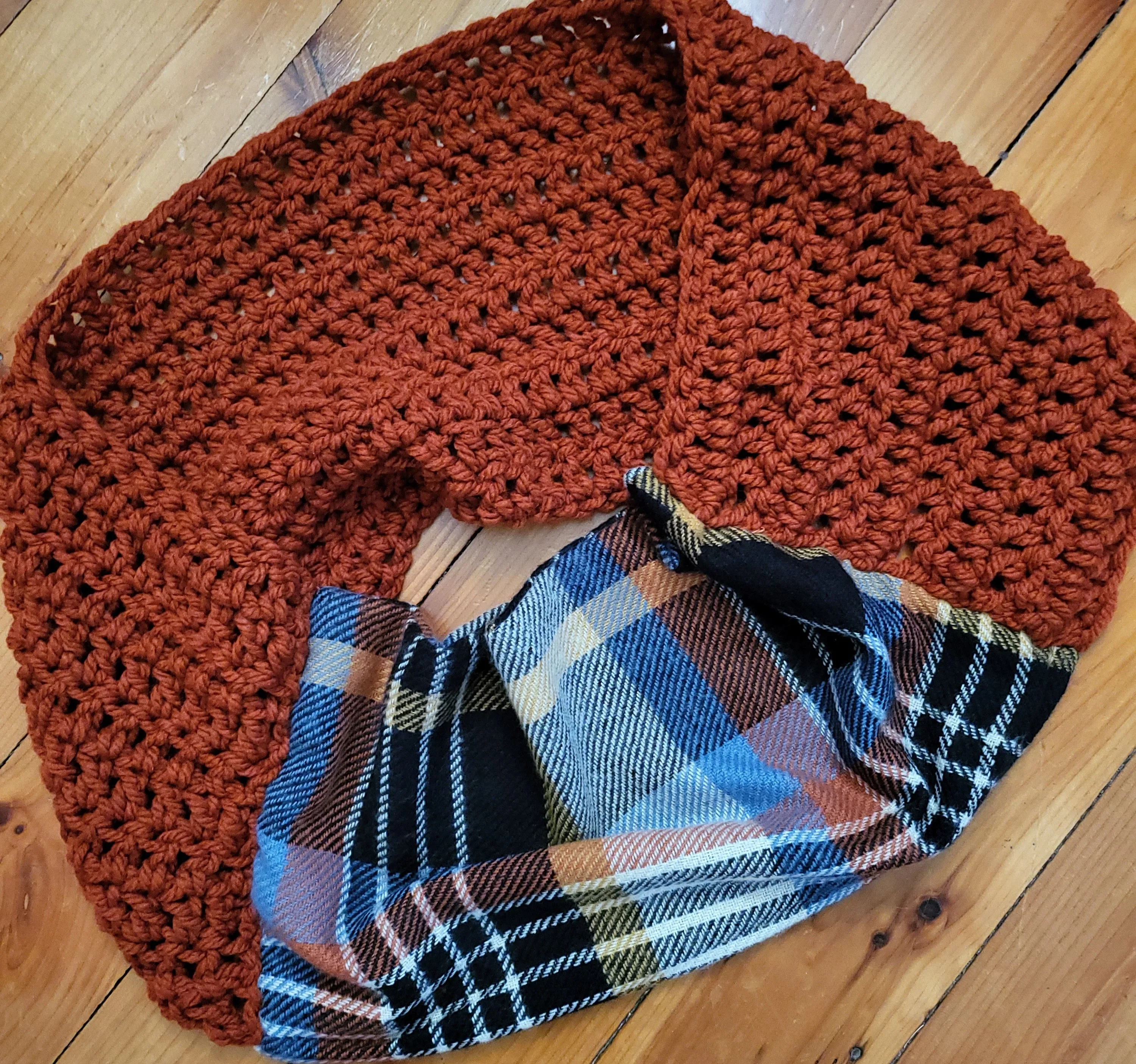 Rustic Elegance Plaid Infinity Scarf
