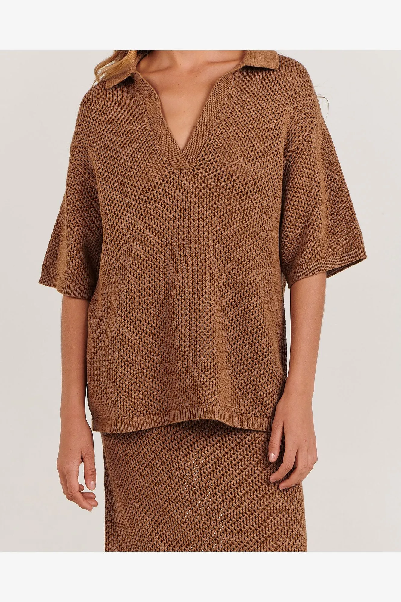 SARAH SHIRT - BROWN