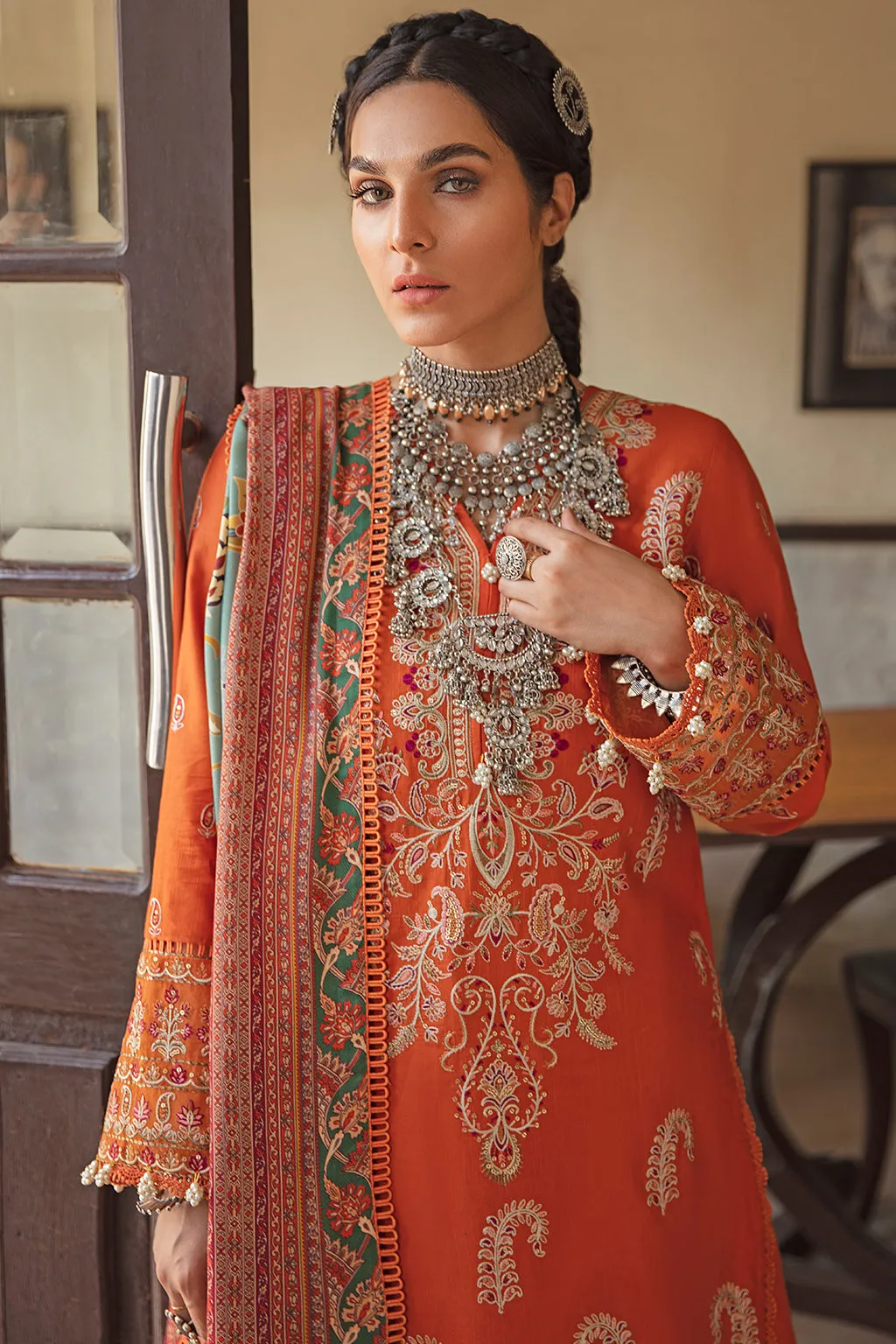 Sehar | Afrozeh Sardiyoon Ki Kahani Winter Collection 2021 | Unstitched Embroidered Khaddar Linen Suits