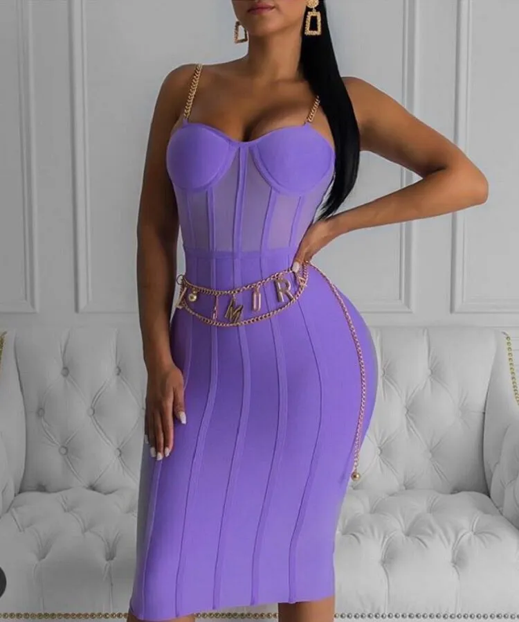 Sexy Bandage Midi Dress