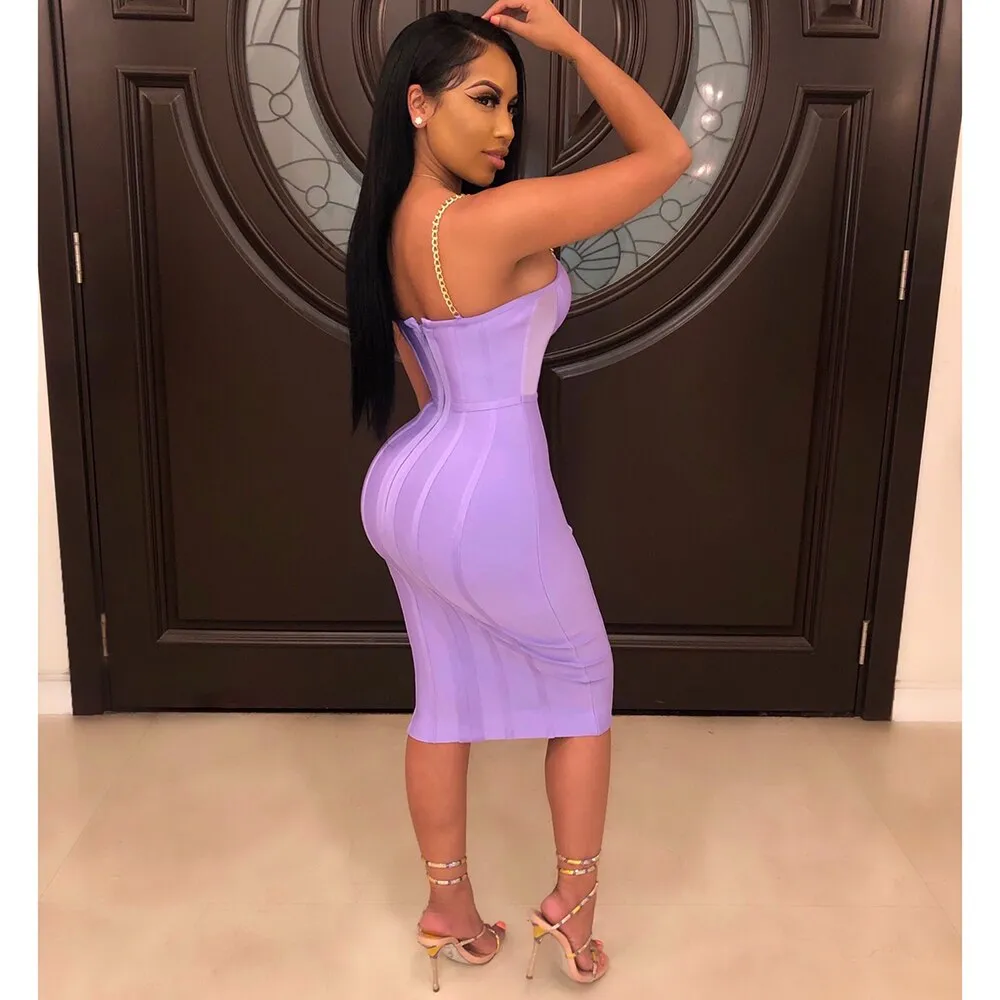 Sexy Bandage Midi Dress