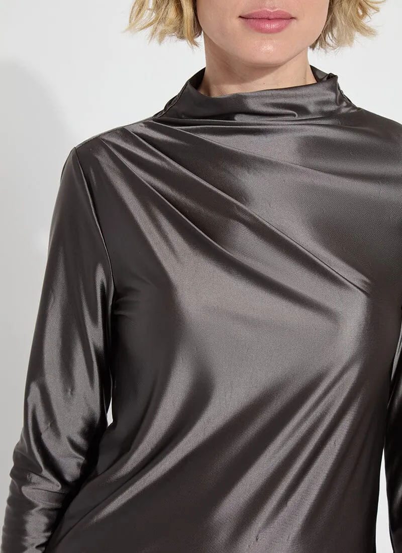 Shalom Satin Jersey | Gray Ash