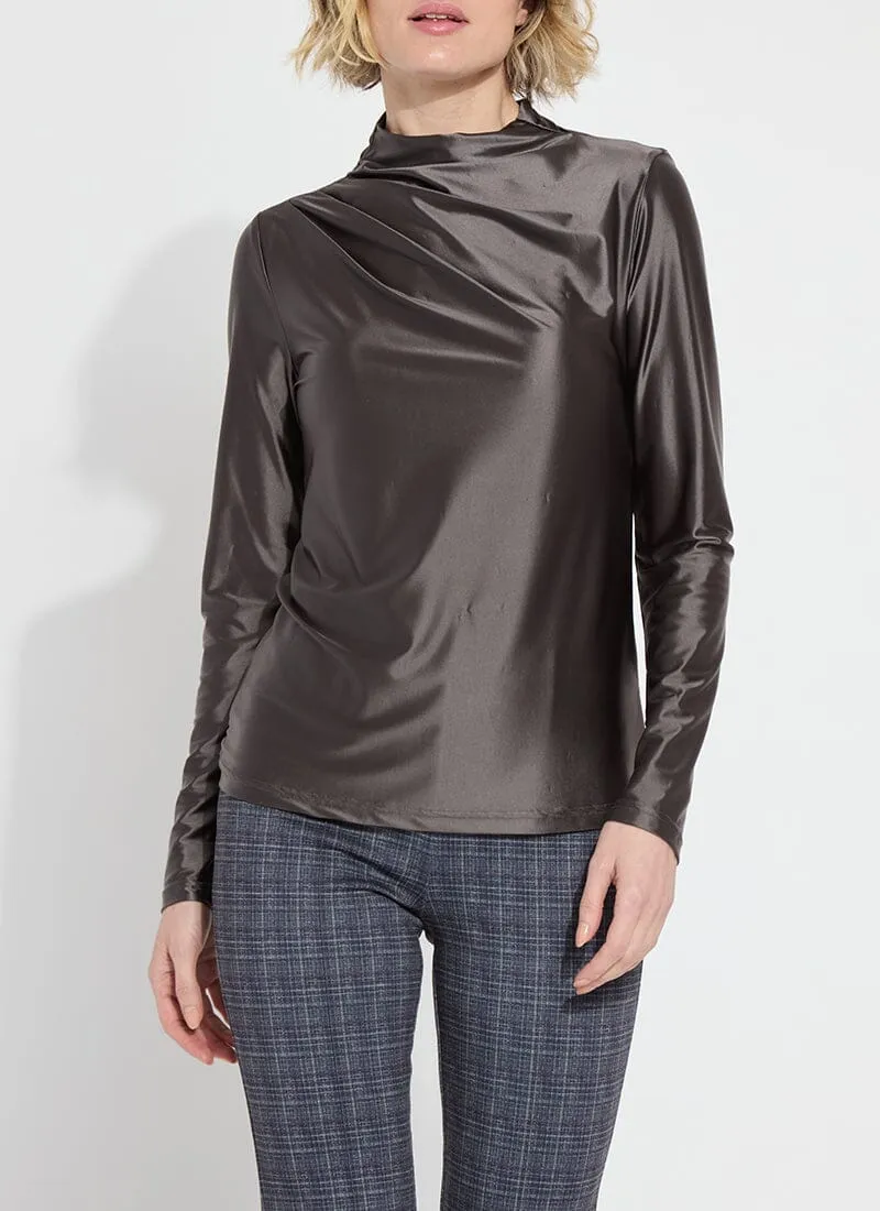 Shalom Satin Jersey | Gray Ash