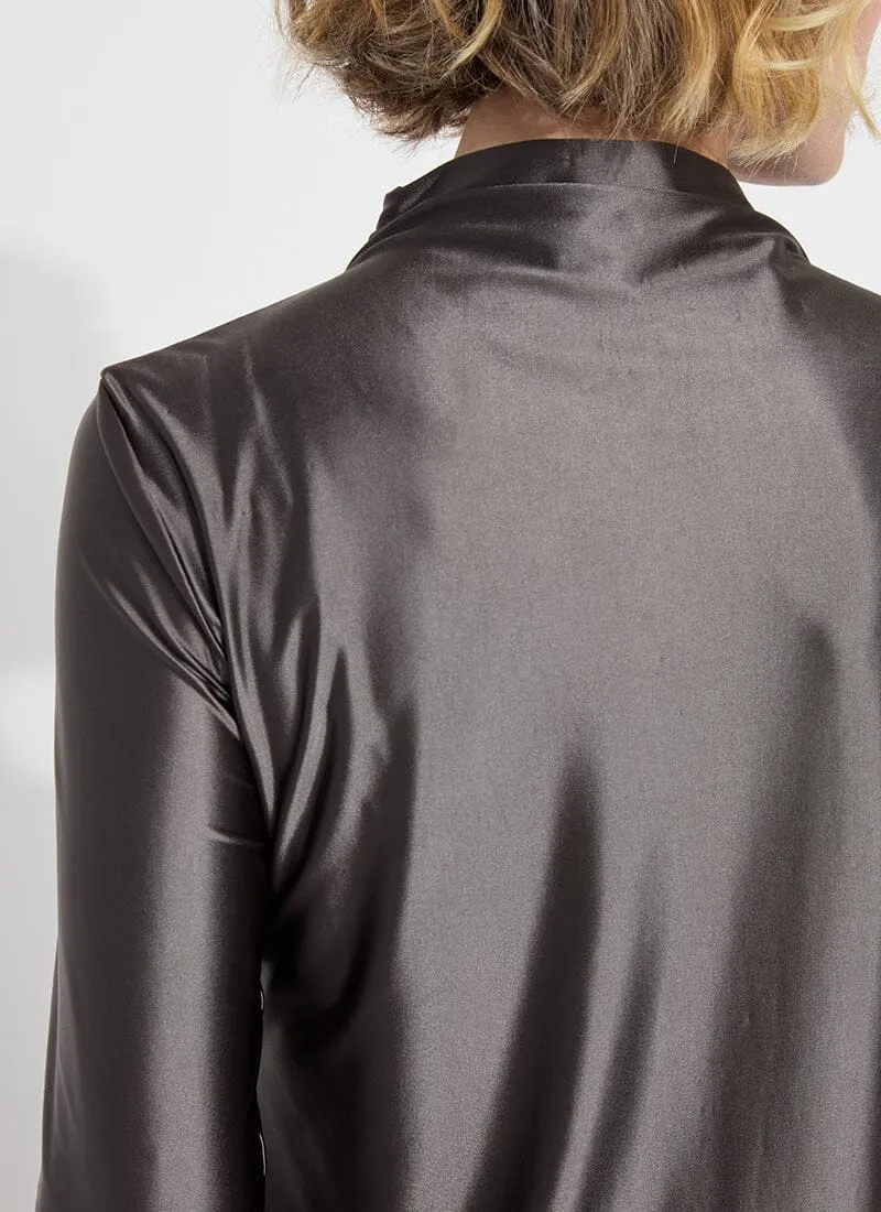 Shalom Satin Jersey | Gray Ash
