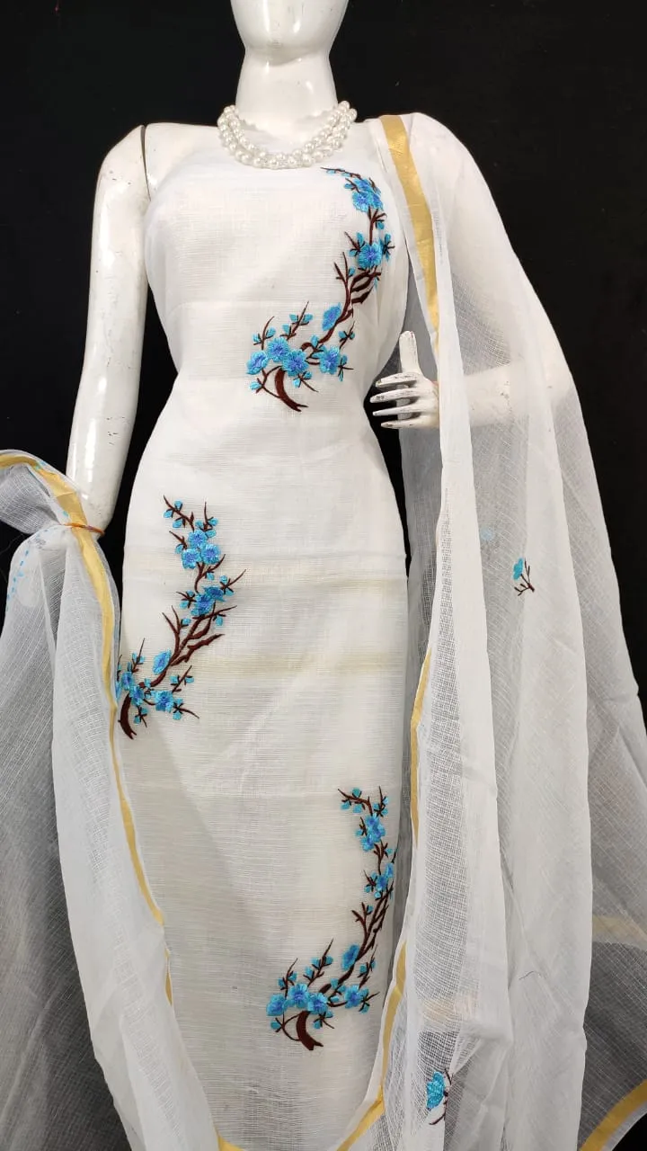 Shop Kota Doriya Suit In White
