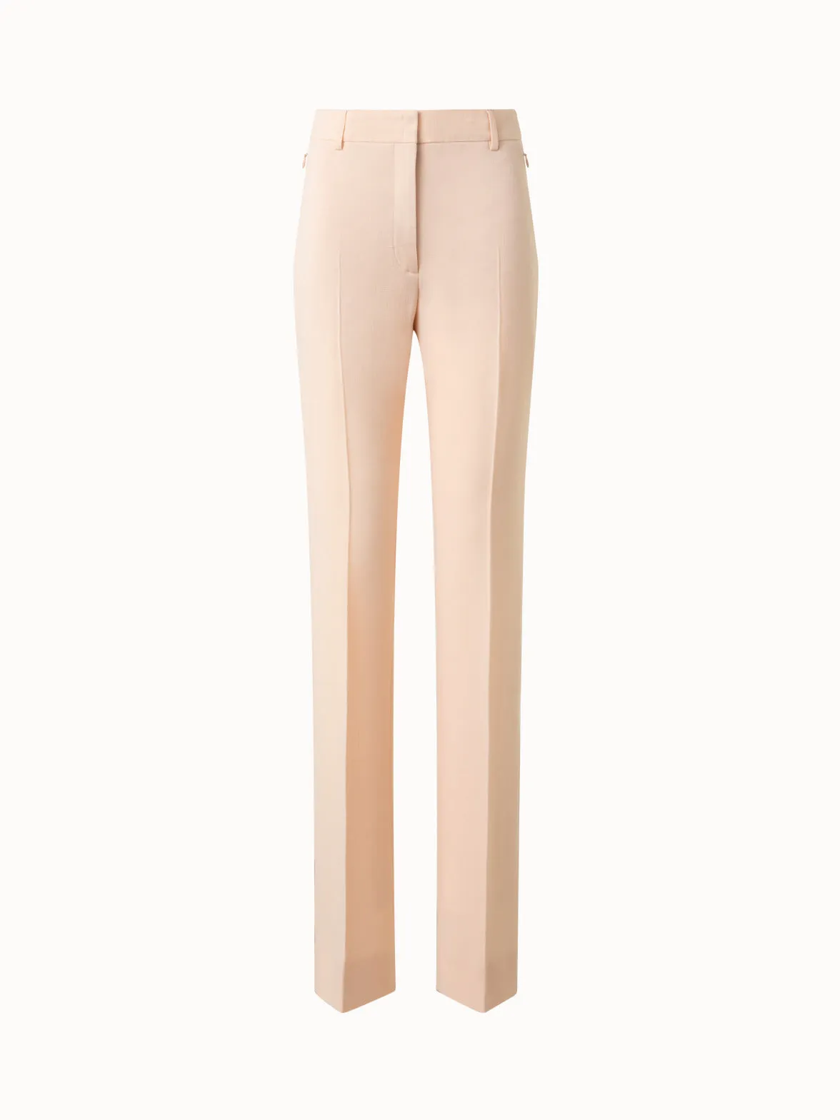 Slight Bootcut Wool Double-Face Pants