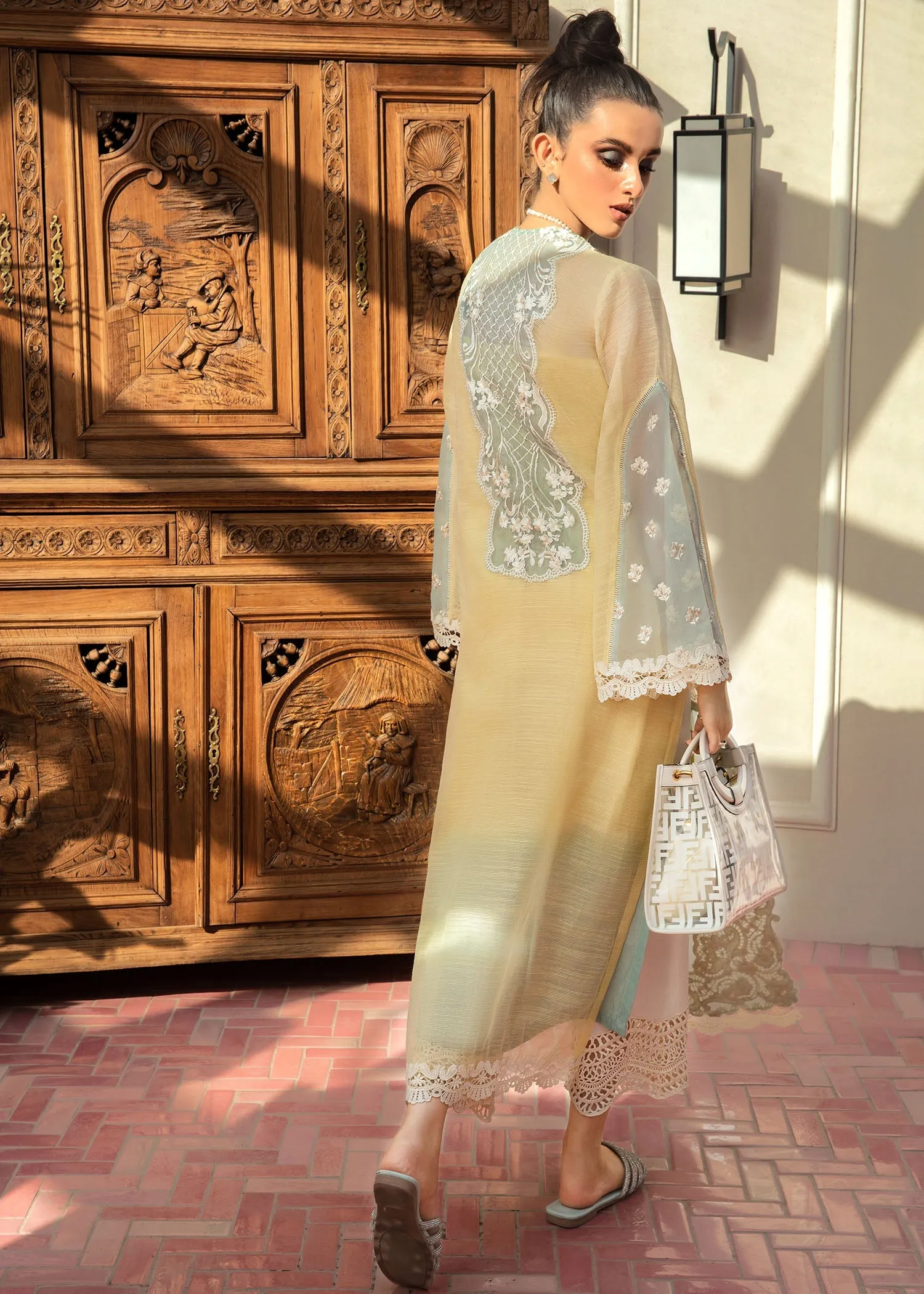 Something About Her | Crimson X Saira Shakira Eid Pret '22 | Stitched RTW Cotton Net Suits