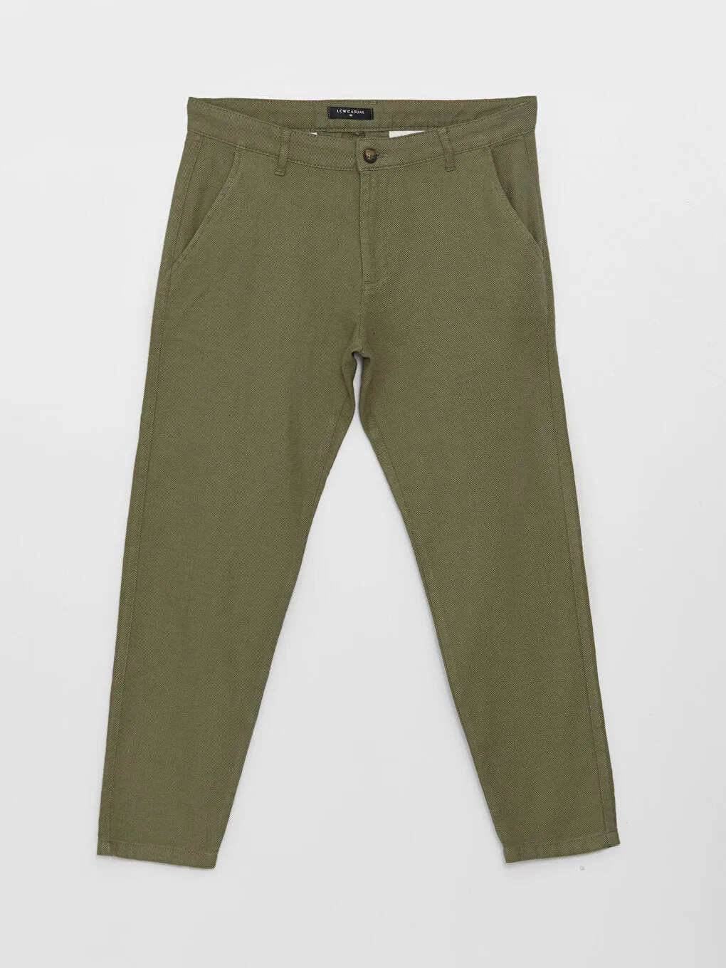 Standard Fit Linen Blend Men's Trousers