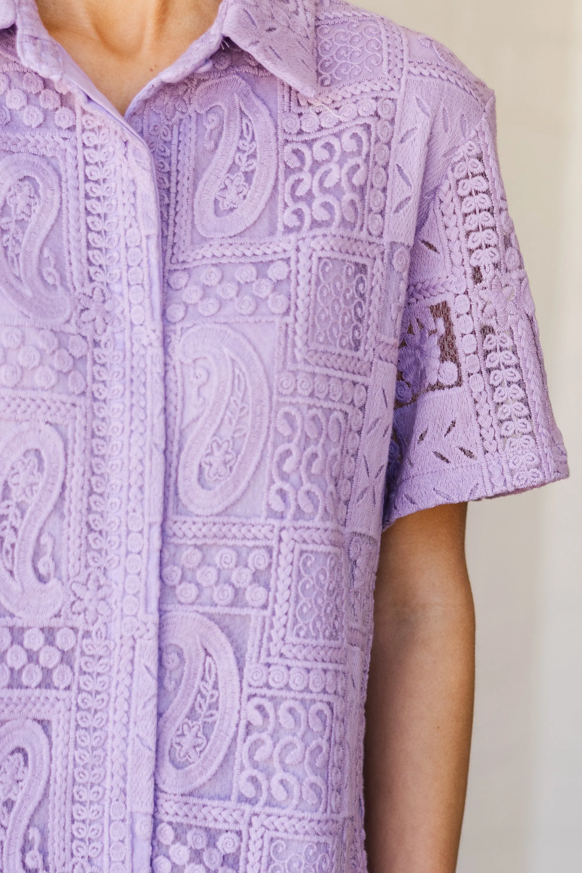 Stick To The Book Lavender Lace Dress