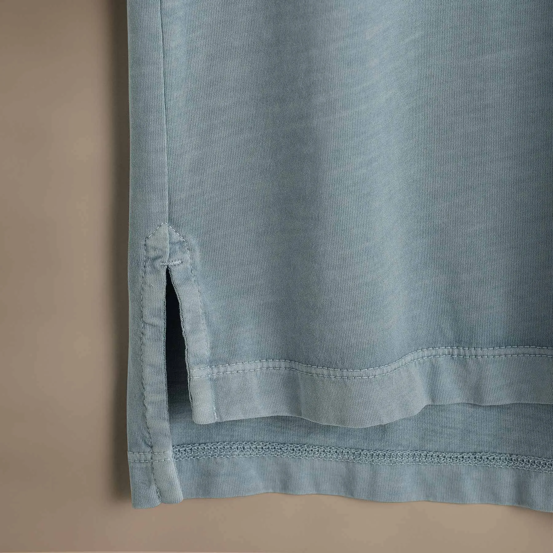 Sueded Jersey Polo - Azure Pigment