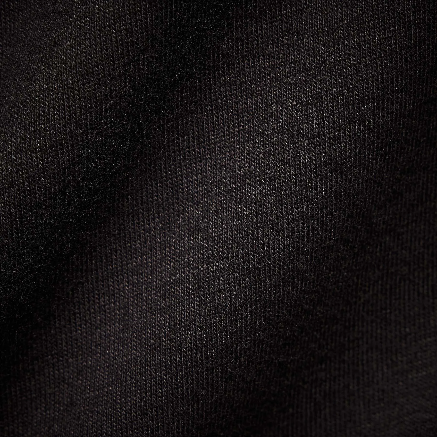 Sueded Jersey Polo - Black