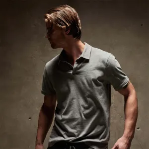 Sueded Jersey Polo - String Pigment