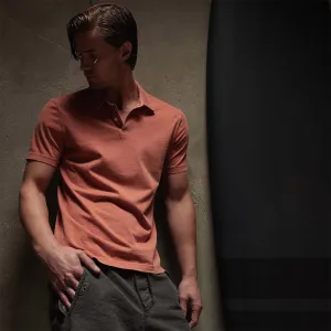 Sueded Jersey Polo - Taj Mahal Pigment