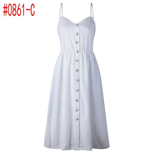 Summer Women Dress Vintage Sexy Bohemian Floral Tunic Beach Dress