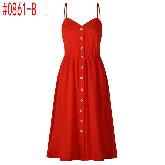 Summer Women Dress Vintage Sexy Bohemian Floral Tunic Beach Dress