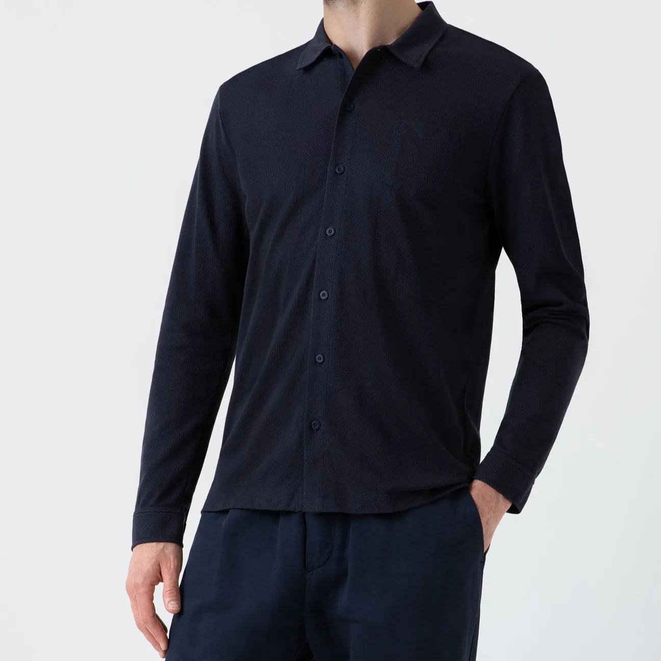 Sunspel Riviera Shirt Navy