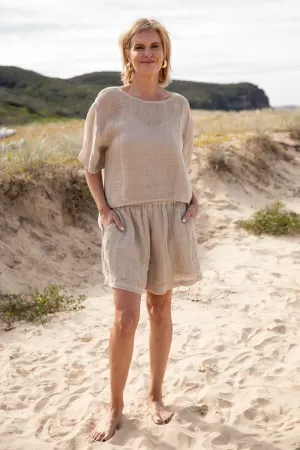 Tallow Linen Shorts