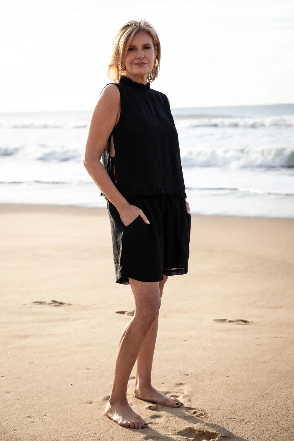Tallow Linen Shorts