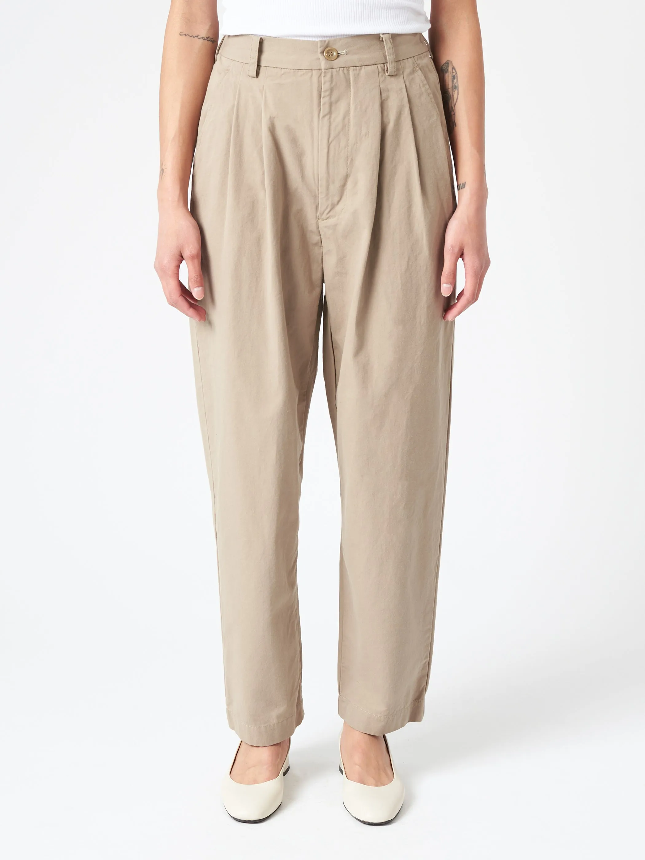 Tapered Tuck Pants