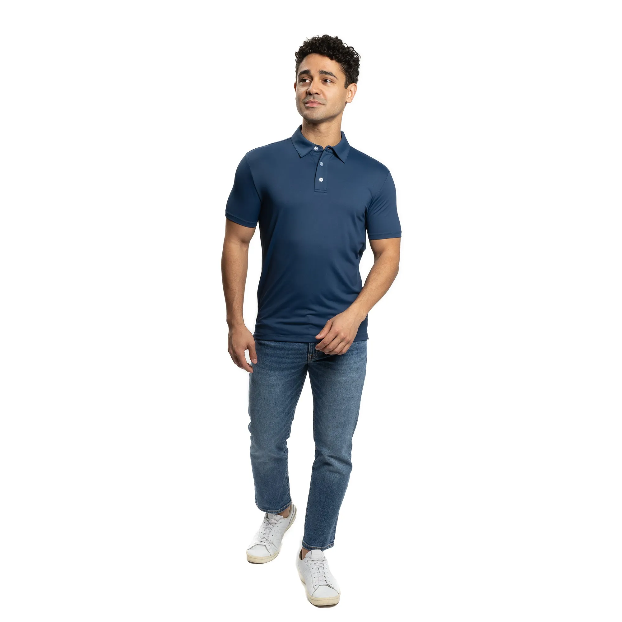 Tech Polos - Navy