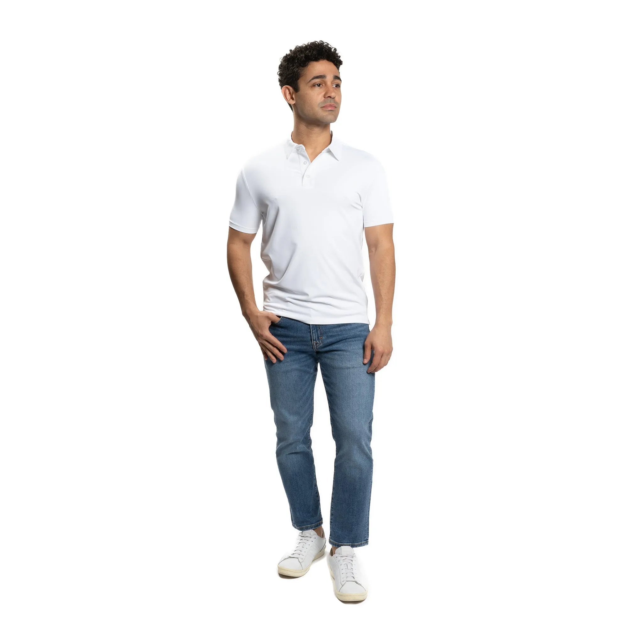 Tech Polos - White