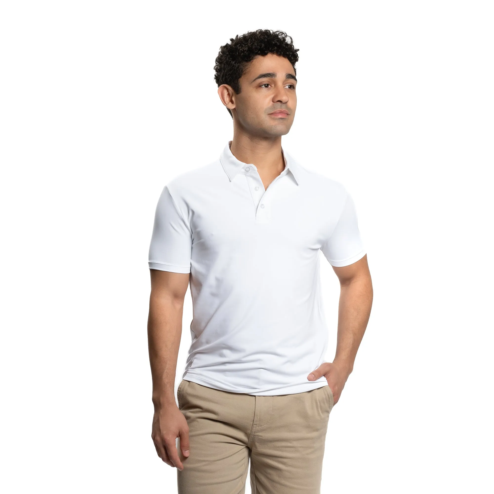 Tech Polos - White