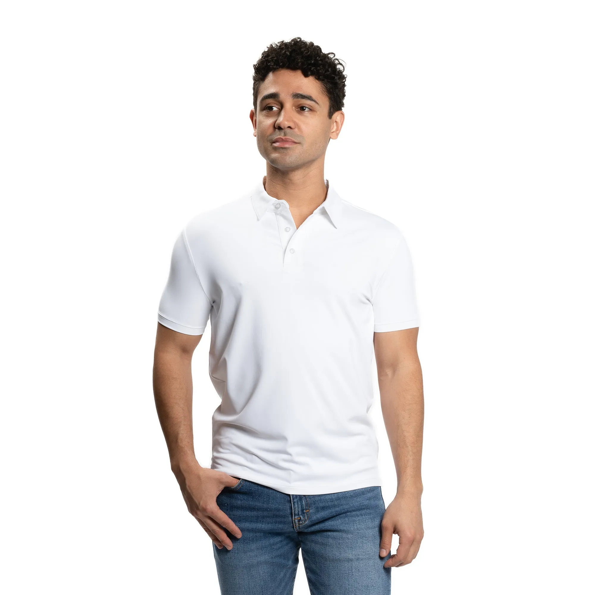 Tech Polos - White