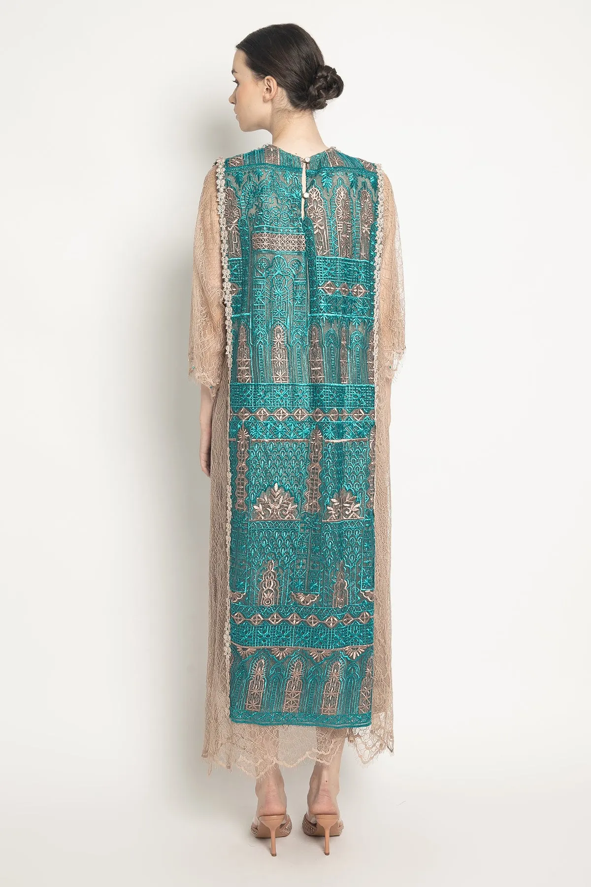 Thara Dress in Blue Nude