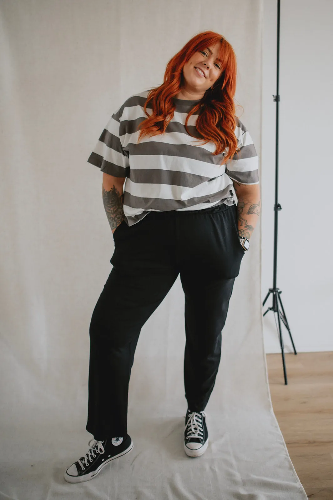 The Jana Casual Pull-On Pant by NLT - Black - PLUS
